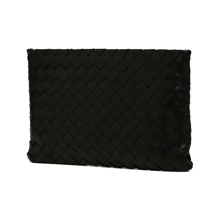Bottega Veneta Leather Clutch Women's Black-3