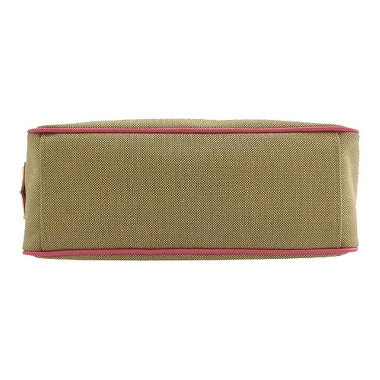 PRADA Canvas Bag, Crossbody Bag, Shoulder Bag Women's Brown/Pink-3