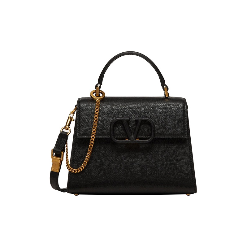 VALENTINO｜ (5W0J0X03 YCW MH5 / 5W2J0X03 YCW MH5) Valentino V Logo Chain Shoulder Bag, Black | Costco