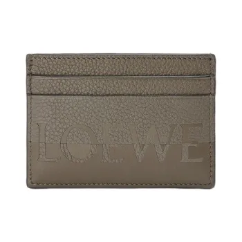 LOEWE Calfskin Card Holder Men's Green