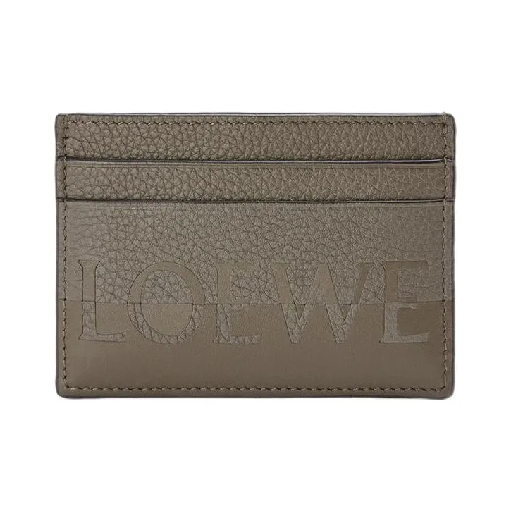 LOEWE Calfskin Card Holder Men's Green-0