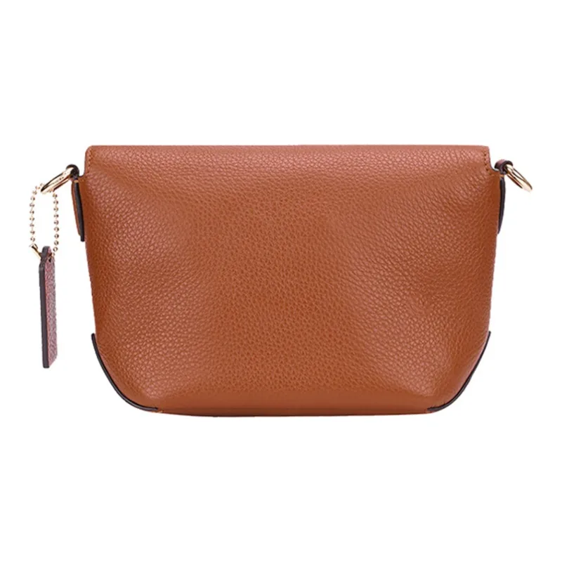 COACH Karlee Leather Crossbody Bag, Shoulder Bag Trumpets Women's Brown-2