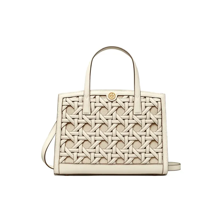 TORY BURCH Leather Shoulder Bag, Crossbody Bag, Handbag Women's White-0
