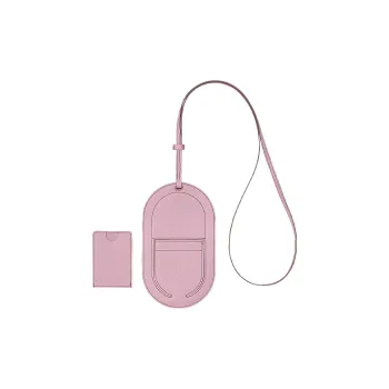 HERMES In The Loop Mysore Goat Skin Pig Nose Cell Phone Pouch Women's X9 Mauve Sylvestre Mallow Purple