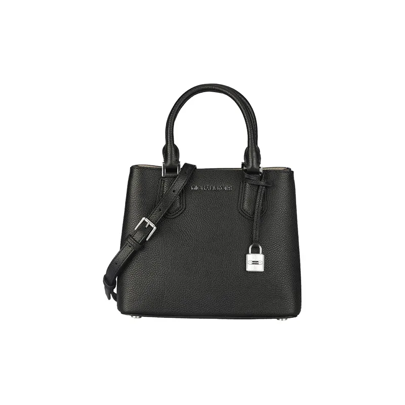 MICHAEL KORS Cow Leather Backpack Crossbody Handbag Women's Black-0