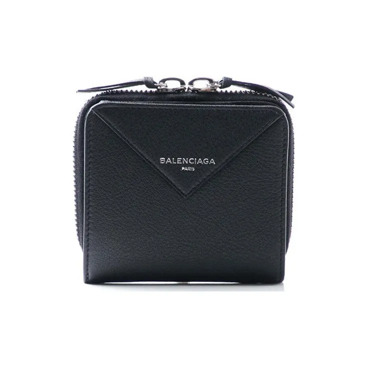 Balenciaga Leather Leather Bag Coin Purse Women's Black-0