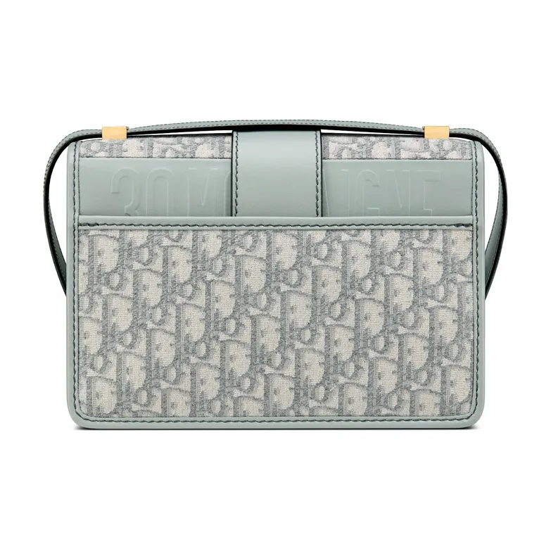 DIOR 30 Montaigne Collection Oblique Jacquard Fabric Box Bag, Shoulder Bag, Crossbody Bag Regular Women's Gray-3
