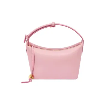 LOEWE Cubi Nappa Calfskin Lunch Box Bag Handbag Small Size Women's Pink