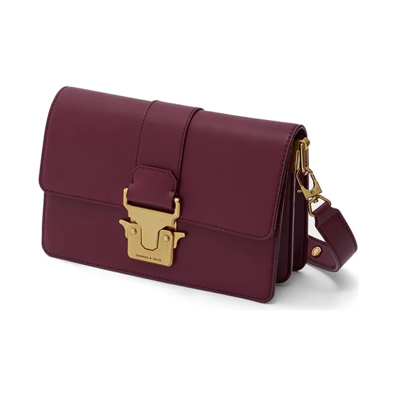 CHARLES&KEITH PU Small Square Bag, Crossbody Bag Women's Multicolor-6