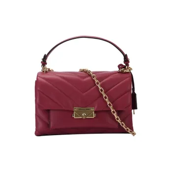 MICHAEL KORS Cece Leather Shoulder Bag Crossbody Bag Medium Size Women's Berry