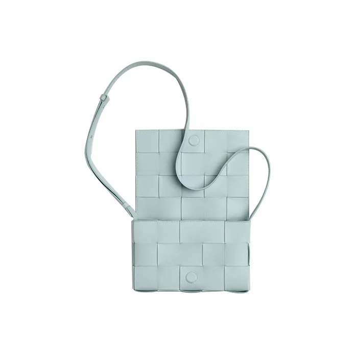Bottega Veneta Intreccio Cassette Teal Washed-3