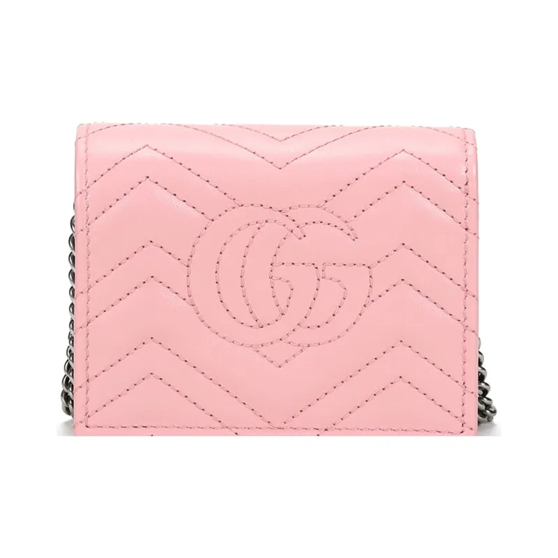 GUCCI MarmontGG Marmont Quilted Leather Chain Bag, Crossbody Bag Mini Women's-3