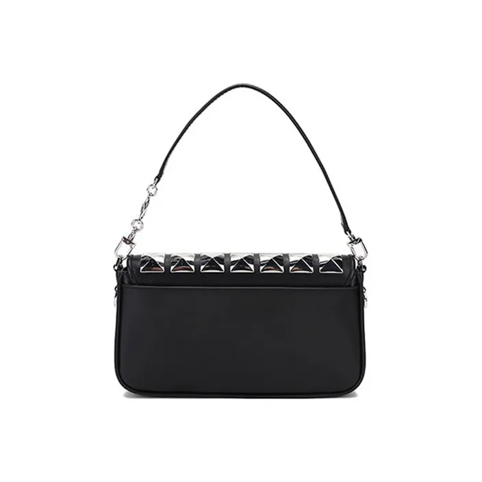 MICHAEL KORS Bradshaw Leather Underarm Bag Crossbody Shoulder Tote Women's Black-3
