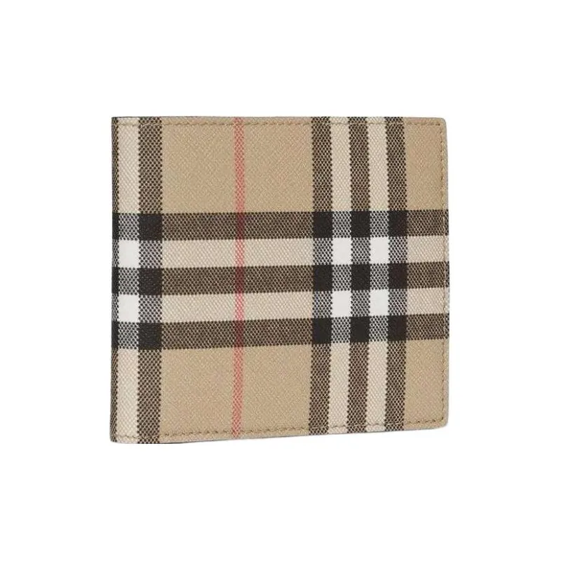 Burberry Leather Wallets Coin Purses Men's Light Umber-2