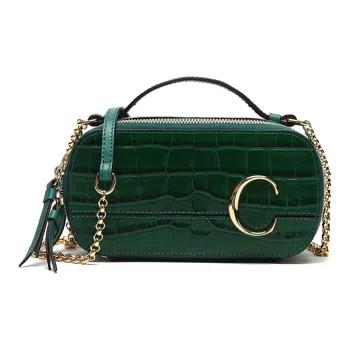 Chloe Chloé Bags Cow Leather Dressing Bag, Shoulder Bag, Crossbody Bag, Handbag Mini Women's Wood Green