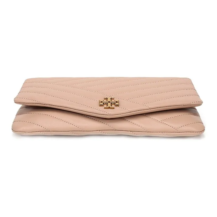 TORY BURCH Kira Sheepskin Clutch Handbag Shoulder Bag Women's Flesh Pink-4
