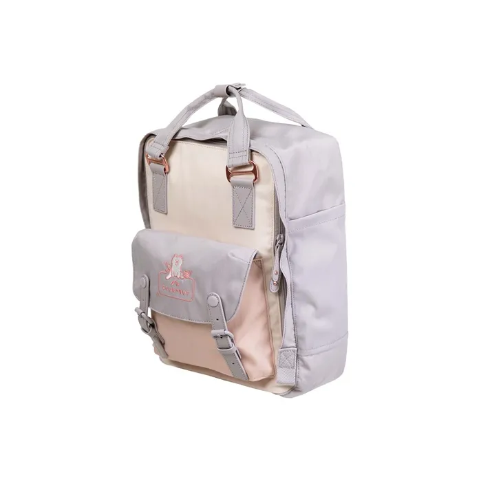 Doughnut Nylon Fabric Backpack Regular Women's Pink Purple × Translucent Light Pink-1