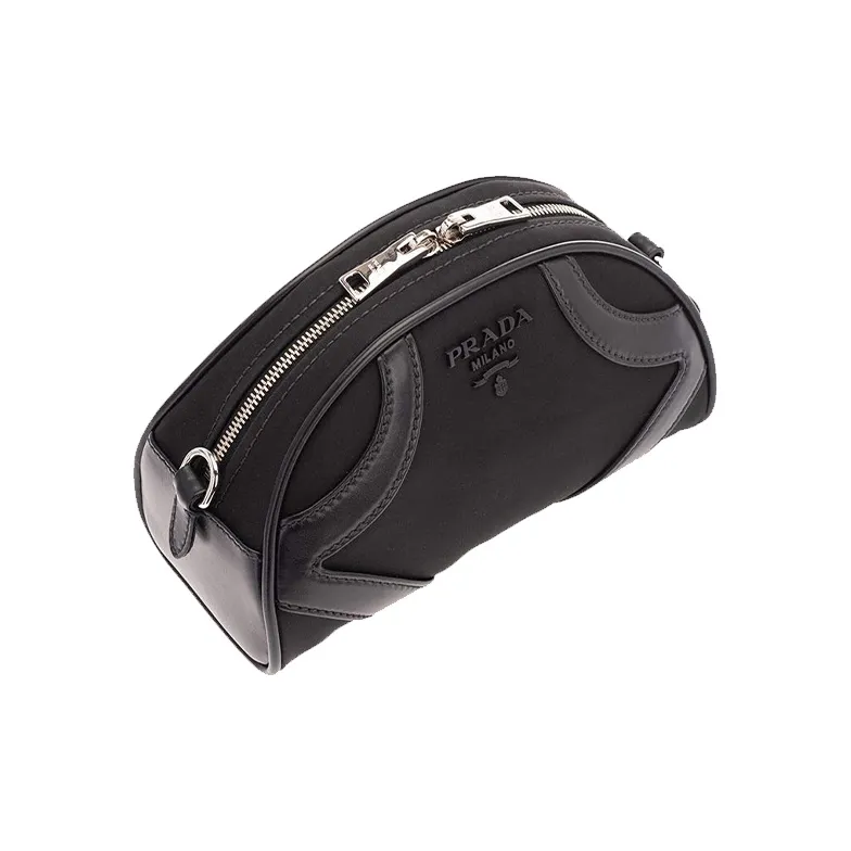 PRADA Bowling Cross Body Bag Black-2