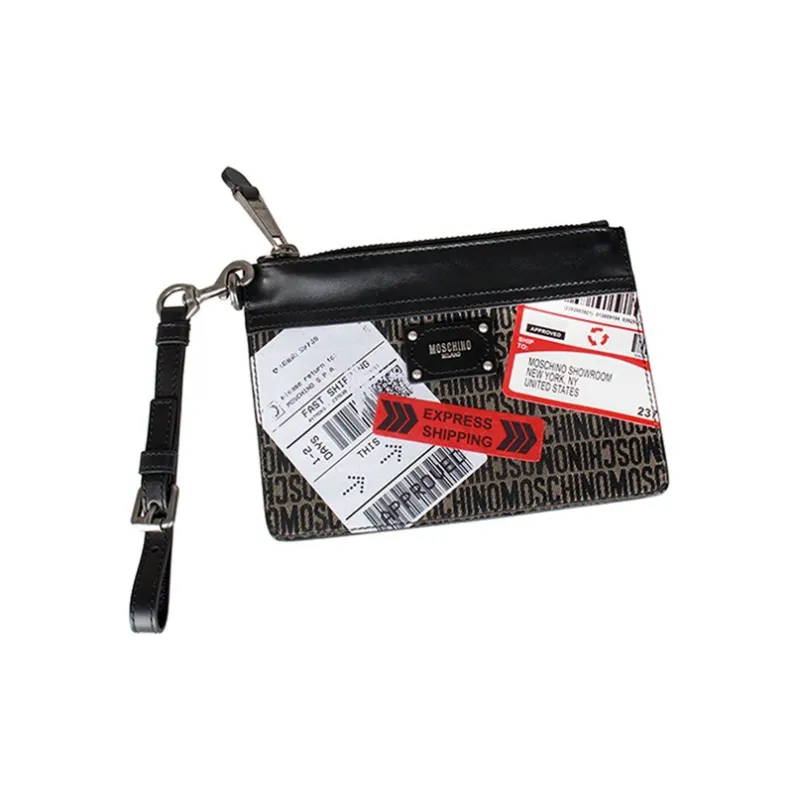 MOSCHINO Polyester Clutch Unisex Black-1