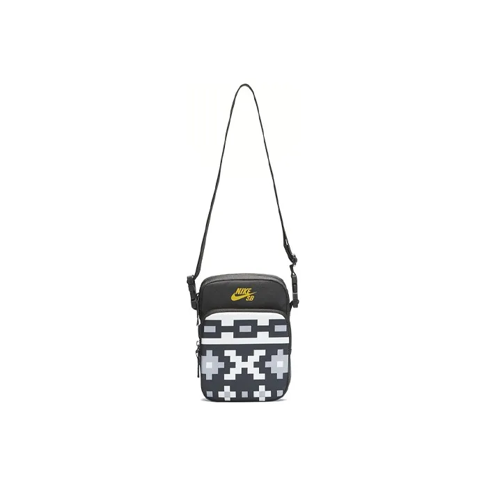 Nike Polyester Shoulder Bag Crossbody Bag Regular Unisex Black White-1