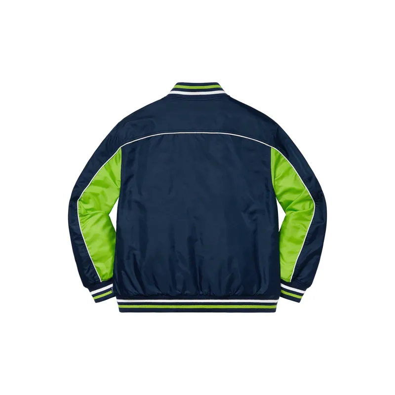 Supreme Contrast Script Varsity Jacket-7