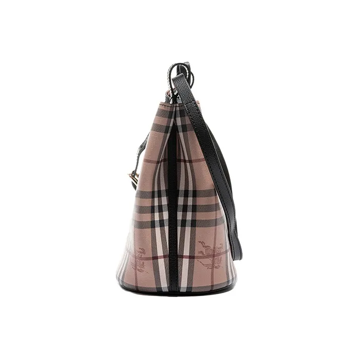 Burberry Leather Bucket Bag, Shoulder Bag, Crossbody Bag Regular Women's Black-2