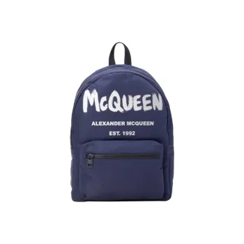 Alexander McQueen Nylon Fabric Backpack Unisex Blue