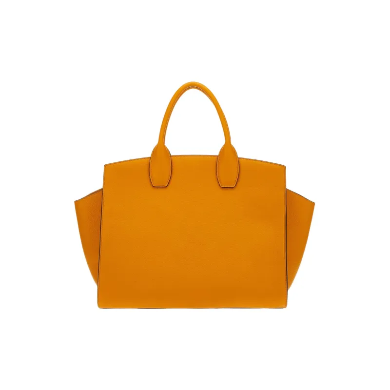 FERRAGAMO Studio Collection Cow Leather One Shoulder Handbags Women's Orange-3