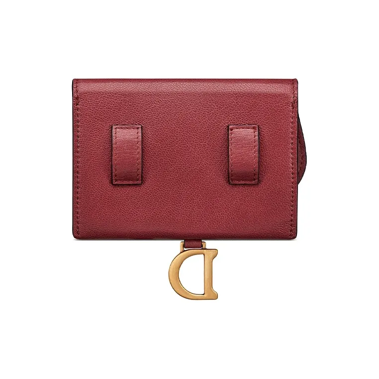 DIOR Saddle Goatskin Saddle Bag, Shoulder Bag Women's Rose Red-2