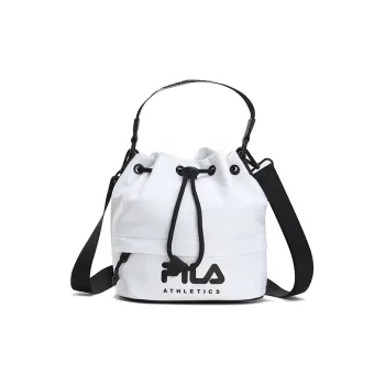 FILA Athletics Fabric Bucket Bags Shoulder Bag Crossbody Bag Handbag Regular Women's Jade White
