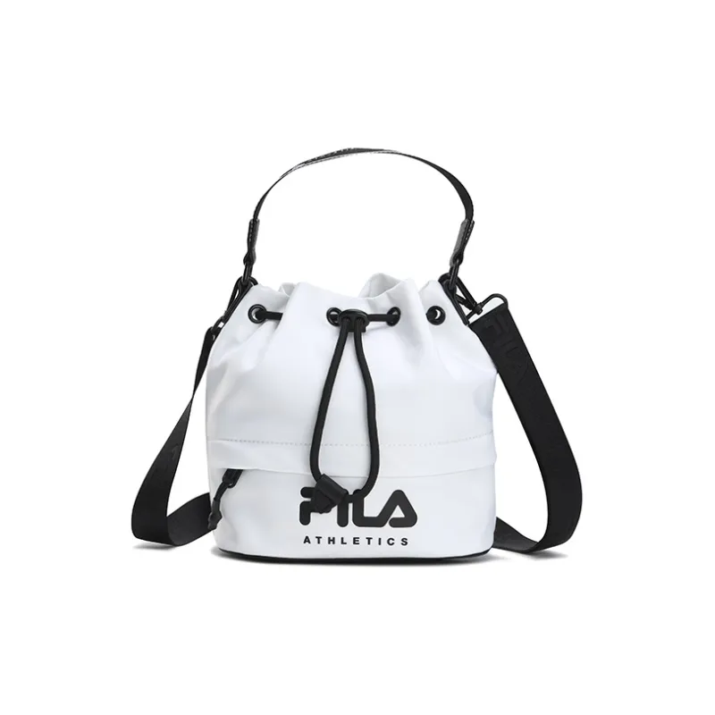 FILA Athletics Fabric Bucket Bags Shoulder Bag Crossbody Bag Handbag Regular Women's Jade White-0