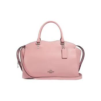 COACH Drew Leather Crossbody Bag Backpack Crossbody Handbag Large Size Women's Light Pink