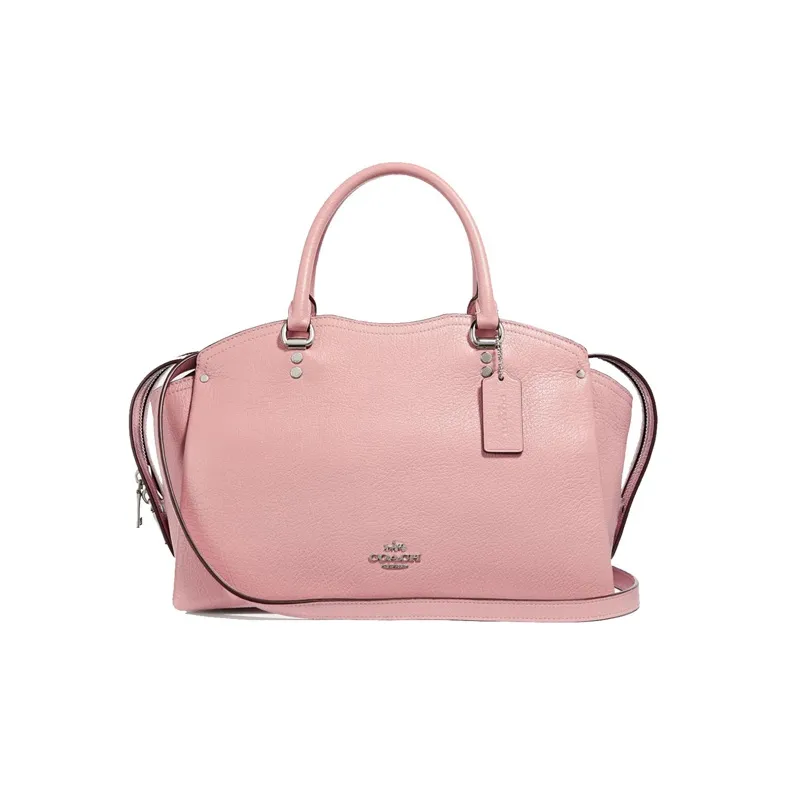 COACH Drew Leather Crossbody Bag Backpack Crossbody Handbag Large Size Women's Light Pink-0