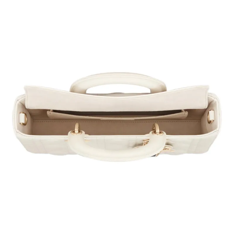 DIOR Lady D JOY Sheepskin Lady Dior Bag, Handbag, Shoulder Bag, Crossbody Bag, Handbag Women's White-3