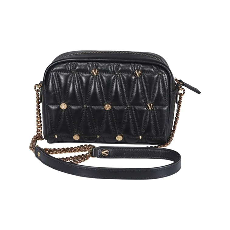 FANSIZHE VERSACE Lambskin Shoulder Bag, Crossbody Bag Women's Black-2