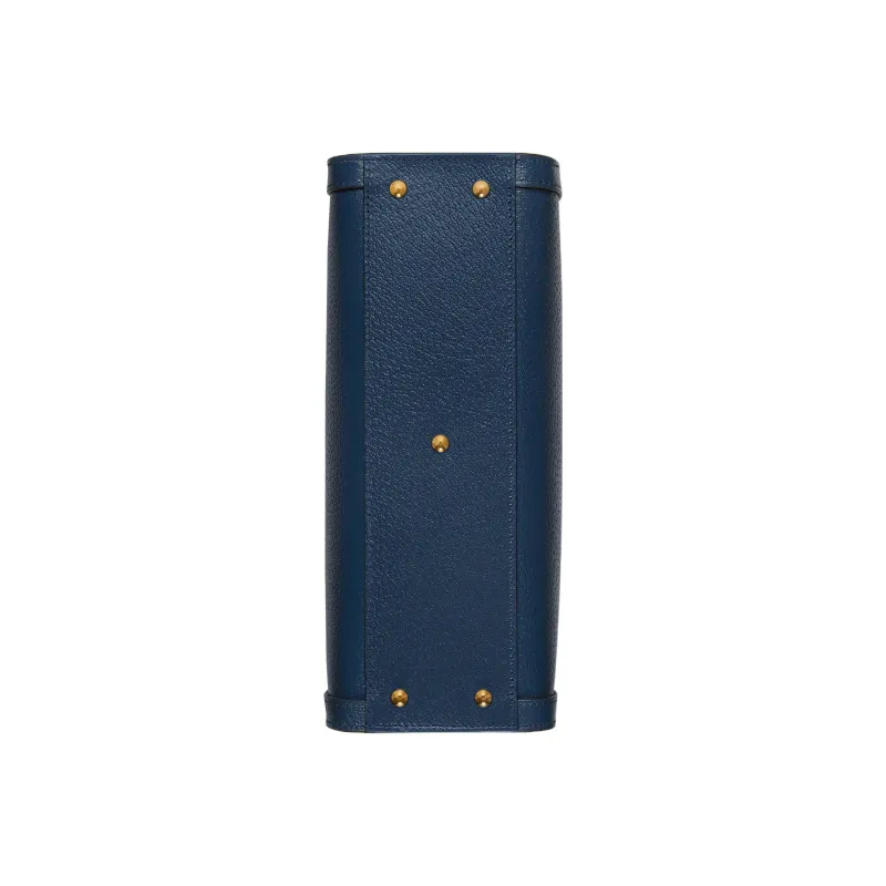 GUCCI Diana Leather Tote Bag, Shopping Bag, Shoulder Bag, Crossbody Bag, Handbag Small Size Women's Blue-5