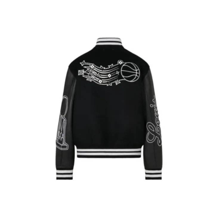 LOUIS VUITTON X Nba Leather Basketball Jacket-1
