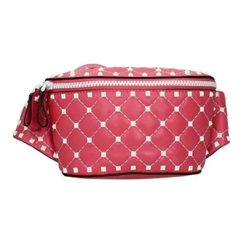 Valentino Leather Fanny Pack Women's Pink