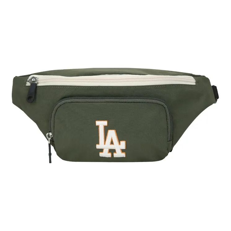 MLB Nylon Fabric Polyester Fanny Pack Regular Unisex Army Green-0