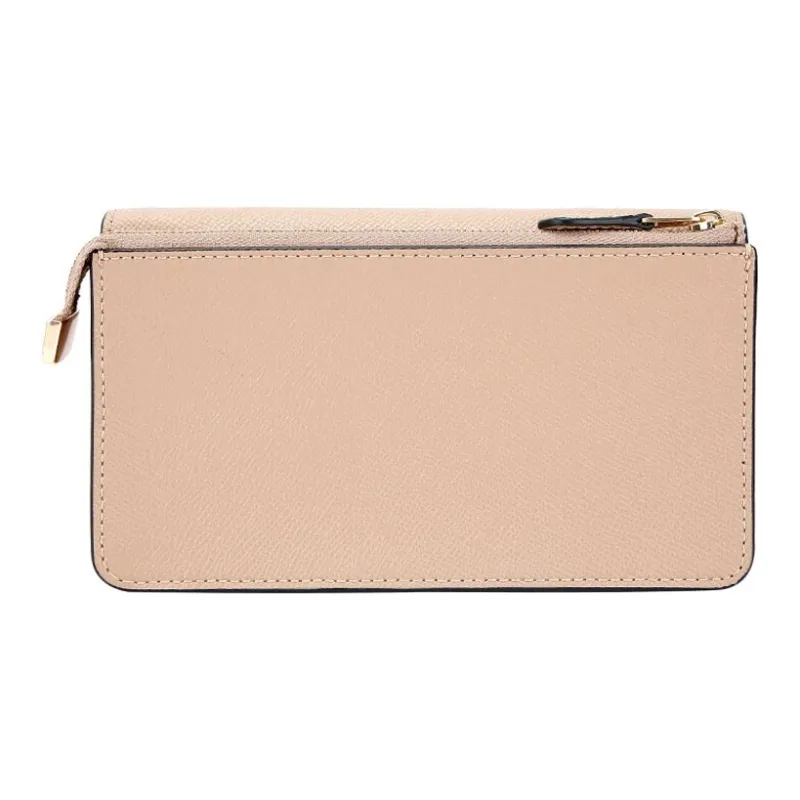 COACH Foldover Artificial Leather Clutch Small Size Women's Warm Gray-1