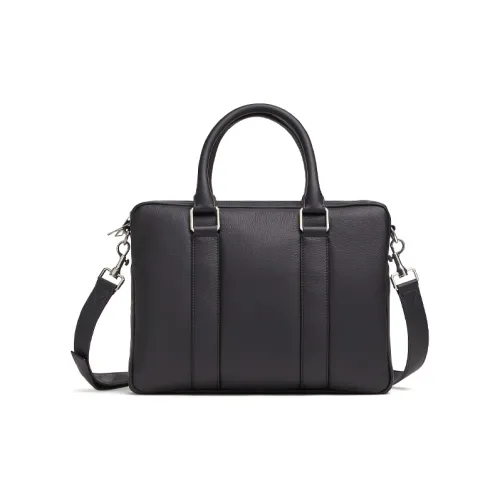 Bottega Veneta Cow Leather Shoulder Bag Crossbody Bag Handbag Briefcase Men's Black