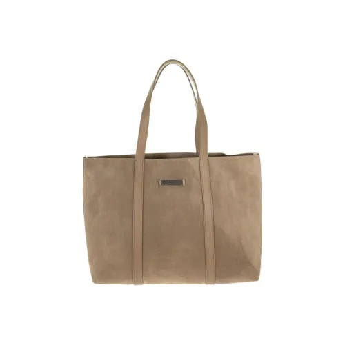 Brunello Cucinelli Suede Handbag Shoulder Bag Tote Women's Brown