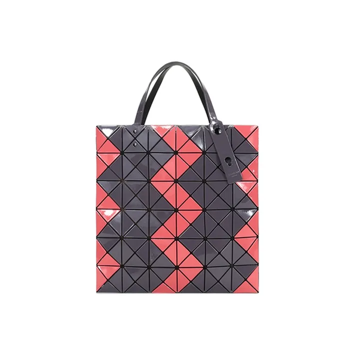 ISSEY MIYAKE PVC Tote Bag, Shopping Bag, Shoulder Bag, Handbag Women's Pink Purple Gray-0
