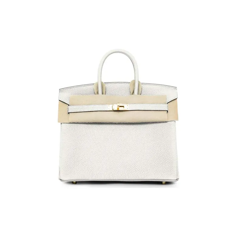 HERMES Birkin Togo Calfskin Cow Leather Birkin Bag Handbags Women's 10 Craie Milkshake White-0