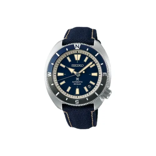 SEIKO Prospe Collection Mechanical Movement Canvas Strap Watch Men's Watch Blue Dial SRPG15K1