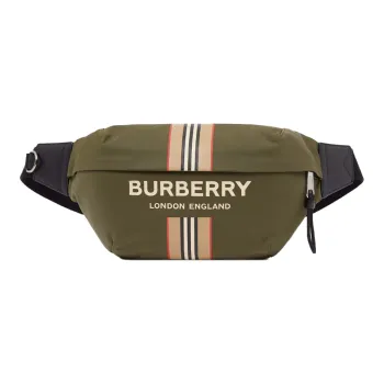 Burberry Nylon Crossbody Bag, Sling Bag, Fanny Pack Men's Olive Green