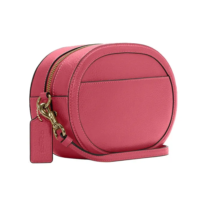 COACH Camera Leather Camera Bags Crossbody Bags Small Size Women's Fuchsia-1