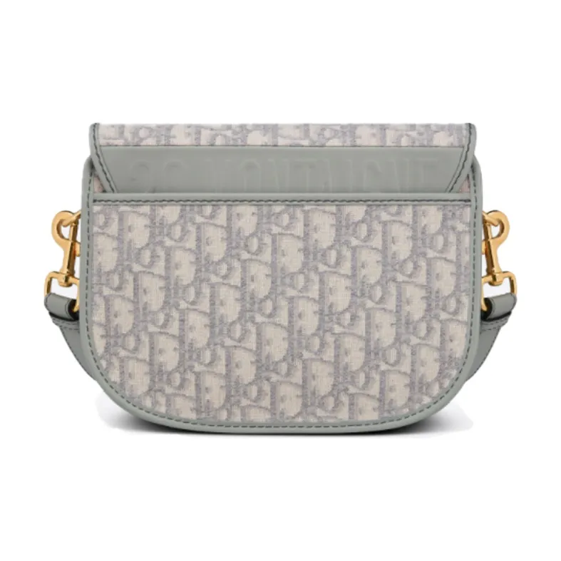 DIOR Bobby Canvas Shoulder Bag Crossbody Bag Women's Gray-1