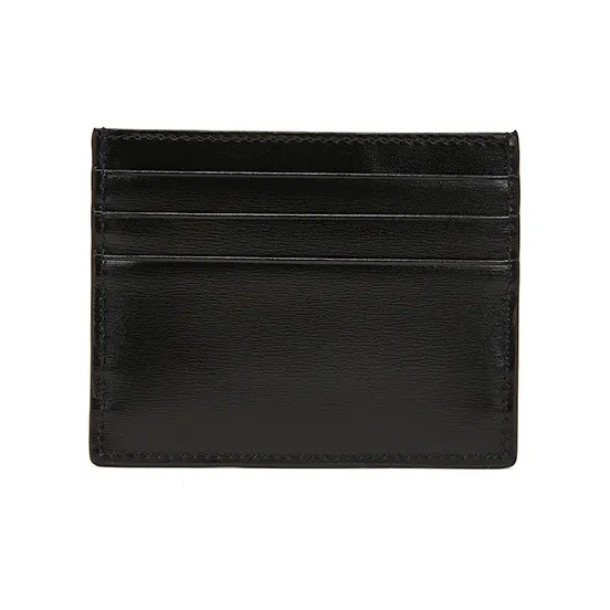 FENDI Cow Leather Card Holder Card Holder Regular Men's Black-3