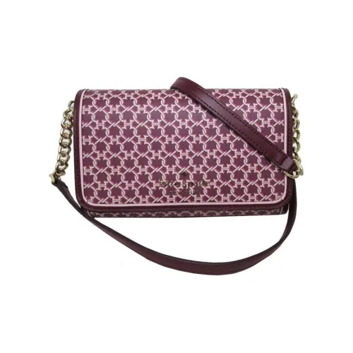 Kate Spade One Shoulder Handbag Crossbody Bag Women's Burgundy